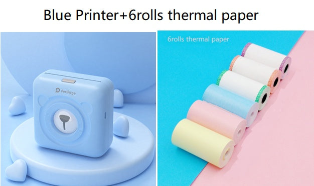 Rollors for Mini Bluetooth Wireless Thermal Printer Paper Sticker Label Printer