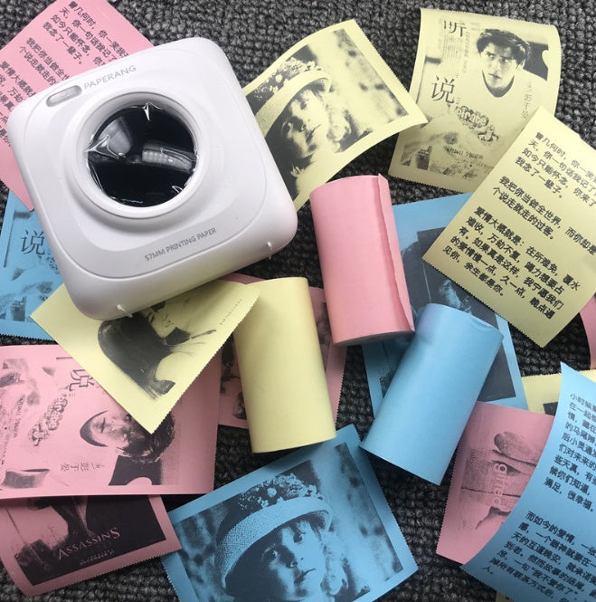 Rollors for Mini Bluetooth Wireless Thermal Printer Paper Sticker Label Printer