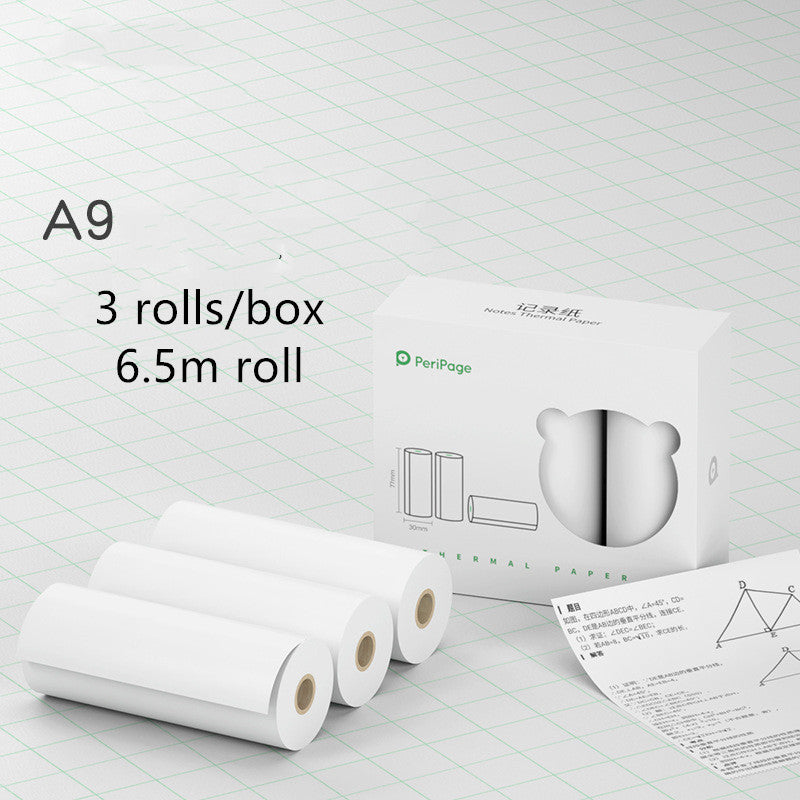 Rollors for Mini Bluetooth Wireless Thermal Printer Paper Sticker Label Printer